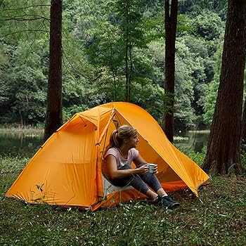 Naturehike spaider シングルテント オレンジ Naturehike Spider1 テント ソロ 自立式 1人用 自転車旅行
